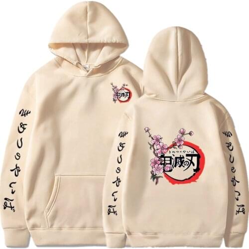Demon Slayer Anime Hoodie Pullovers Long Sleeve Casual Cosplay Costume Hoodies Polyster Print Printing Hoodie For Womens/Mens