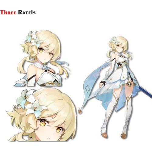 Three Ratels B33 Female Traveler Of Genshin Impact Game Stickers Suitcase Graffiti Laptop Skateboard Helmet Luggage Phone Decal