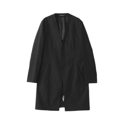 The new fashionable Yamamoto wind no collar half-length Jacket Jacket windbreaker