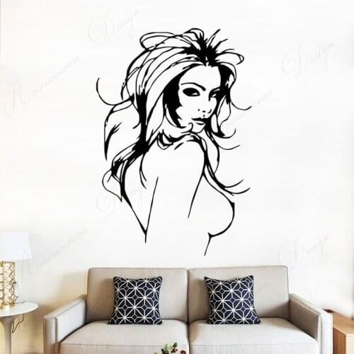 Sexy Lady Naked Vinyl Home Decor Room Man Bedroom Wall Sticker Interior Art Decoration Design Beauty Girls Decals Wallpaper 4414