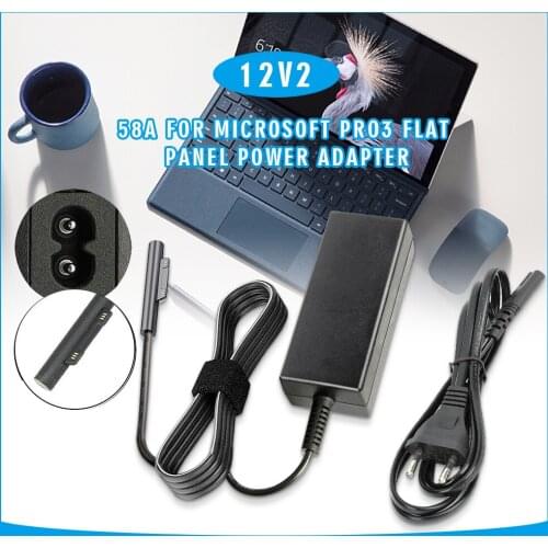 For Microsoft Surface Pro X 3 4 5 6 7 AC Charger Power Adapter Charging Cable Cable Plug Travel Wall Charger EU Plug