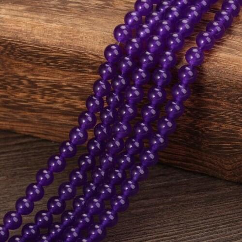 Natural Stone Green Round Loose Beads 15" Strand 4 6 8 10 12MM Pick Size For Jewelry Making