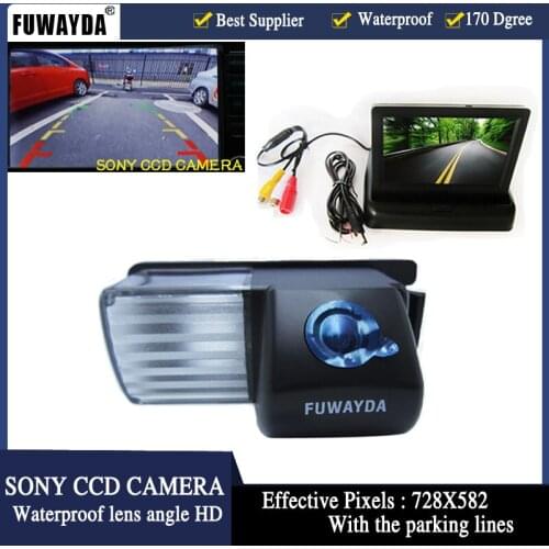 FUWAYDA 4.3 Inch TFT LCD Car Rear View Mirror Monitor Parking+Car HDCamera For Nissan Livina Cube GT-R Pulsar Versa Fairlady 350