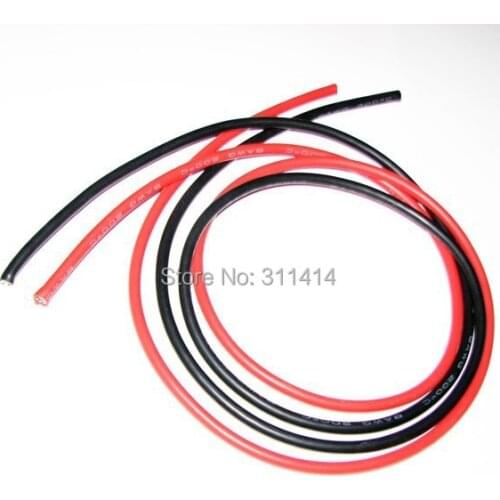 1meter Red+1meter Black 16# 16 AWG 16AWG Heatproof Soft Silicone Silica Gel Wire Connect Cable For RC Model Battery Part