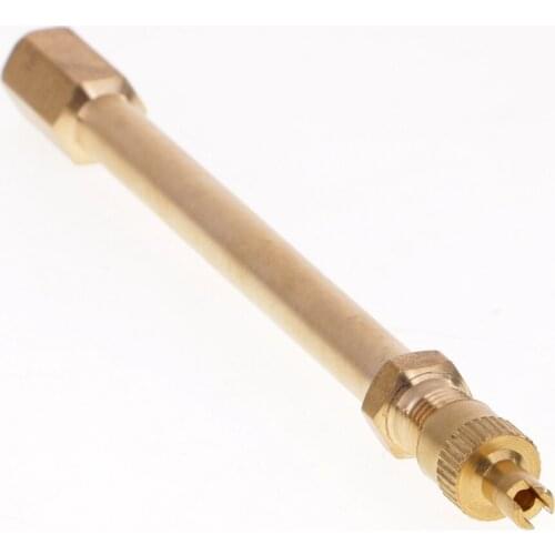1 Piece Copper Truck Wheel Tire Tyre Valve Stem Extension Extender Rod 100mm Brass Tone