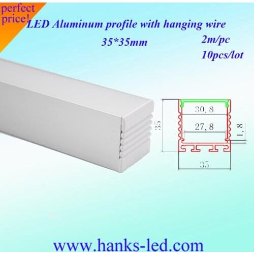 10pcs x 2m channel with hanging wire 2m each wide edge led bar light