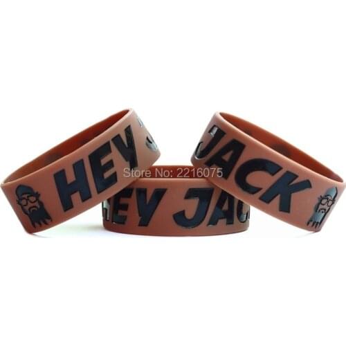 300pcs One Inch Hey Jack wristband silicone bracelets free shipping by DHL express