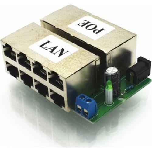 4 LAN+4 POE (8 LAN+8 POE) Ports Passive adapter Pin Power Over Ethernet PoE Module Injector DC 9-48V IP Camera PoE S3 S4