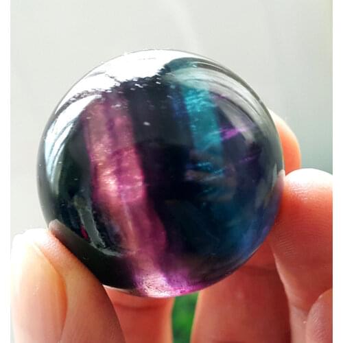 70g Beautiful Natural Fluorite Quartz Crystal Sphere Ball gemstone ball reiki Healing fengshui