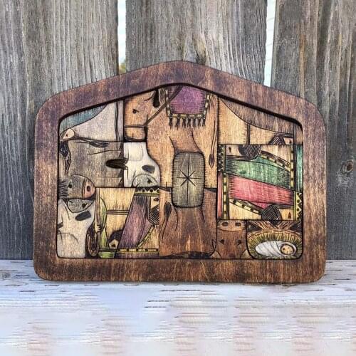 Wooden Jesus Puzzles Nativity Set Nativity Puzzle With Wood Burned Design Jigsaw Puzzle Game For Adults And Kids Desk Figurines