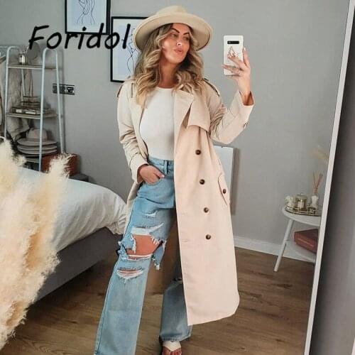 Foridol Women's Trench Coats