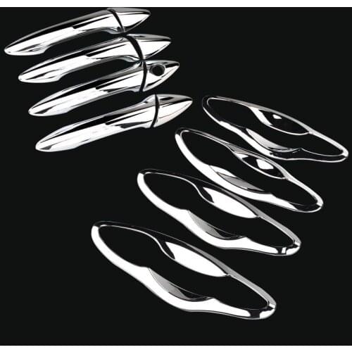 FUNDUOO For Hyundai i30 2012 2013 2014 2015 2016 New Chrome Car Door Handle Cover + Cup Bowl Trim Sticker Free Shipping