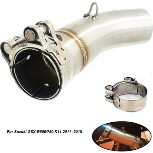 GSX-R600/750 K11 Motorcycle Exhaust Muffler Section Mid Link Pipe For Suzuki GSXR600 GSXR750 K11 2011 2012 2013 2014 2015 GSXR
