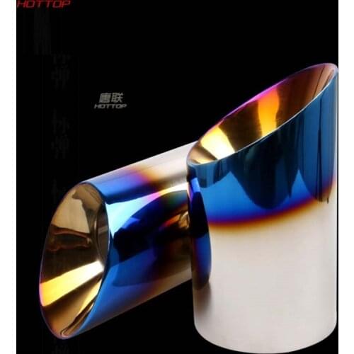 HOTTOP For Mazda CX-5 Stainless Steel Exhaust Pipe Tail Throat Refit Silence Muffer For Mazda CX5 13-14 Car Styling