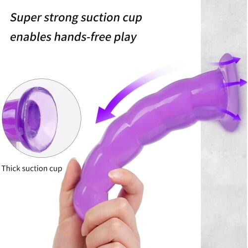 Soft Jelly Dildo Realistic Fake Dick Penis Anal Butt Plug Sex Toys for Women Men Masturbator Adult Couple Massage Sex Product