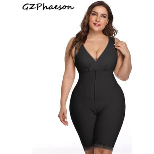 Body Shapewear Women Shaping Underwear Corset Modeling Strap Full Body Shaper Butt Lifter Waist Trainer Zip Control Bodysuit 6XL