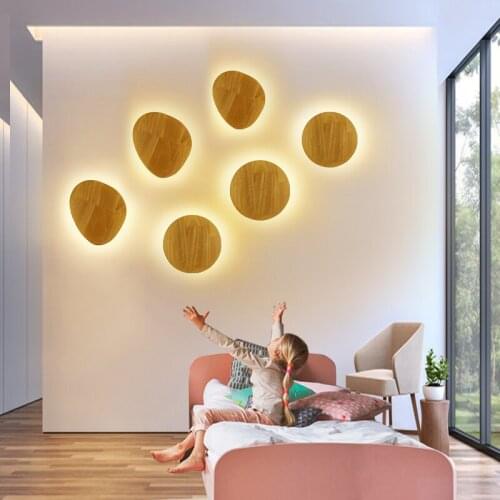 Round&Oval LED Wall light for Bedroom Kitchen Living room Beside lighting Gold Aisle Corridor Setting Wall lamp Free shiping