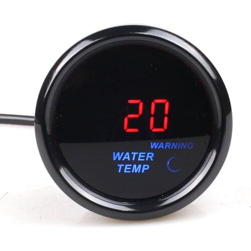 52mm 2inch Led Smoke Lens 0-120 Celsius Water Temp Auto Gauge Water Temperature GaugeFor 12V Car Auto Gauge