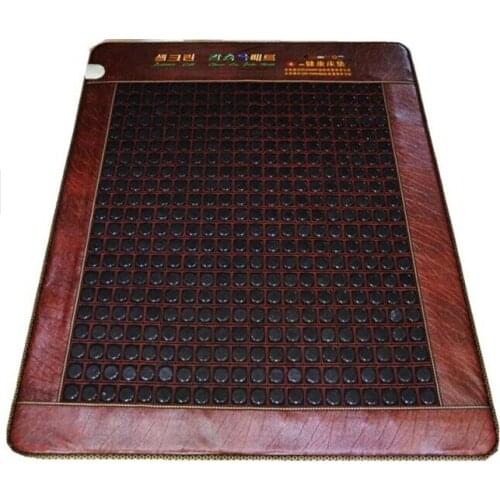 Health care jade stone mattress Free Shipping Tourmaline heating mattress jade mattress with sleeping eye cover 1.2*1.9M