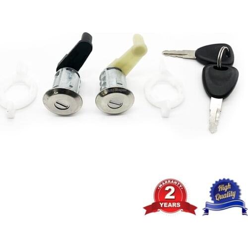 Left Right Barrel Car Door Lock Cylinder Set for Renault Clio Megane Scenic Master 7701468981 7701468982 7701471311