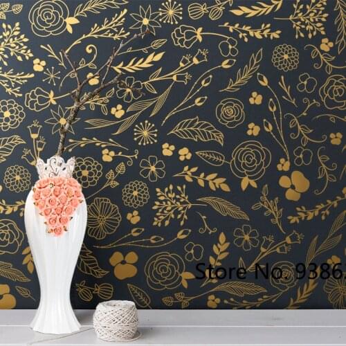 Botanical Wall Stickers Set Modern Vinyl Wall Decals Nursery Flower Blossoms Leaf DIY Removable Art Sticker Wallpaper JW338