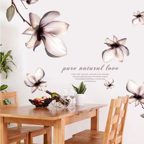 70*150cm Romantic Flower Wall Pictures for Living Room Wall Sticker 3D Wallpaper Posters and Prints Wall Art