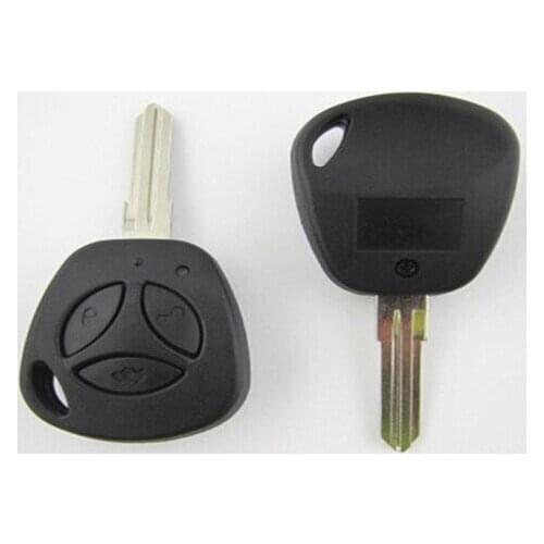 Uncut Blank Remote Key Case For Lada Car Key Shell 3 Buttons FOB Key Blanks