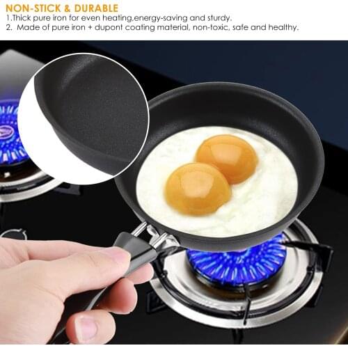 Portable Omelette Mini Frying Pan Poached Egg Household Small Nonstick Kitchen Cooker Mini Frying Pan For Home Breakfast Tools