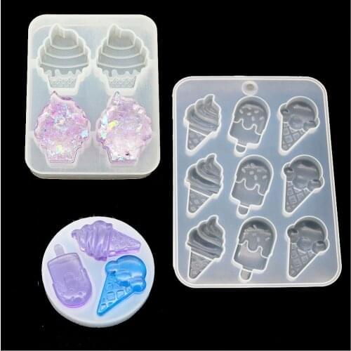 Ice Cream Popsicle Silicone Mold Kawaii Food Cabochon DIY decoration Supplies Sweet Deco Resin Craft UV Resin Mold