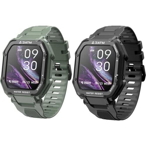 C16 Smart Watch 1.69 Inch TFT 240X280 High-Definition Square Screen 3ATM Waterproof Bluetooth 5.0 Sports Watch