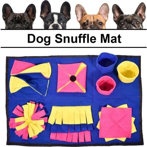 Pet Dog Snuffle Mat Pet Sniffing Training Blanket Detachable Fleece Pads Dog Mat Nosework Puzzle Toy Pet Nose Pad Mell Training