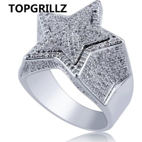 TOPGRILLZ Silver Rings For Men
