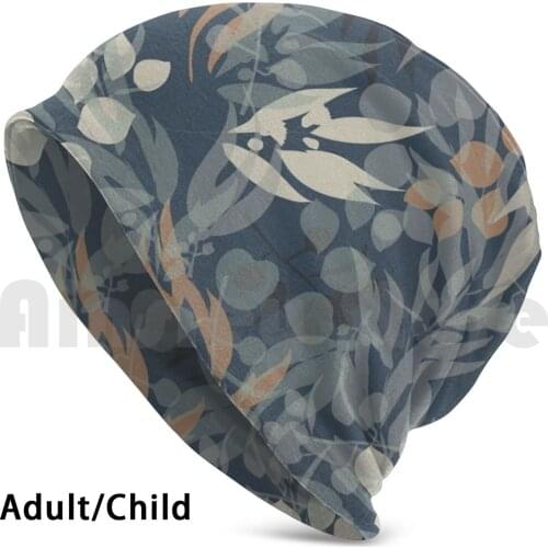 Aussie Bush Cyanotype Dawn Beanies Knit Hat Hip Hop Australia Aussie Native Aussie Native Bush Cyanotype Gum