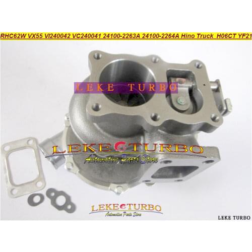 TURBO RHC62W VX55 241002263A 24100-2263A 24100-2264A 241002264A VI240042 VC240041 Turbocharger For Hino Truck H06CT H06C T YF21