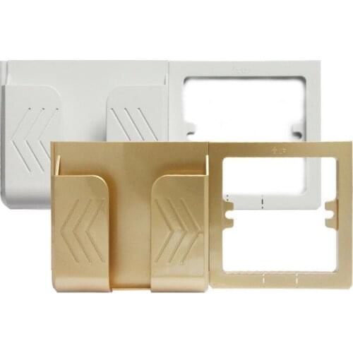 Usb Socket Mobile Phone Charging Brackets Square Outlet Placement Shelf Wall Switch Fixed Holders Electrical Socket Accessories