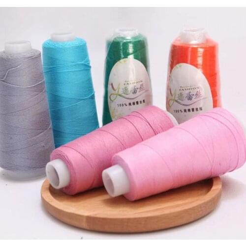 YOMDID Cotton Crochet Thread 7# Lace Crochet Line DIY Garments Shoes Shawl Hand Knitting Thread Sewing Supplies About 450m/pc