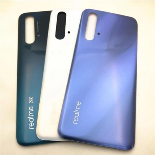 Back Battery Cover Door Housing Case For OPPO Realme X3 RMX2142 Rear Glass Repair Parts + Adhesive Sticker