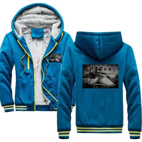 Winter Fashion Men Thick Sweatshirt Spyder Motorcycle Hoodies Hip Hop Jacket Top Harajuku Streetwear mens clothing
