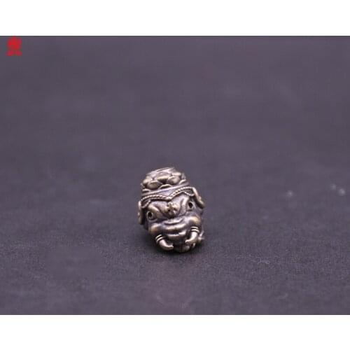 1PC God of Wealth Elephant Retro Brass Copper EDC Paracord Beads Lanyard Pendants Knife Beads Umbrella Rope Cord Beads Pendants