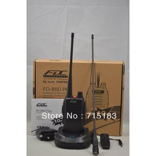 2013 New Arrival FD-850 Plus 10Watt UHF 400-470MHz Professional Transceiver walkie talkie 10km 10w waterproof two way radio