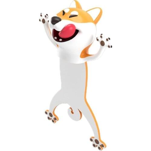 1PC 3D Stereo Cartoon Lovely Animal Bookmark Original Children Kids Gift Cute Material PVC For Student School Cat Stationer Z2D7