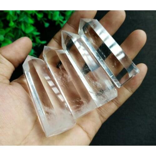 4pcs a lots AAA+++ Crystal Point Wand Healing Quartz Crystal Stone Halloween Decoration or Christmas Ornaments