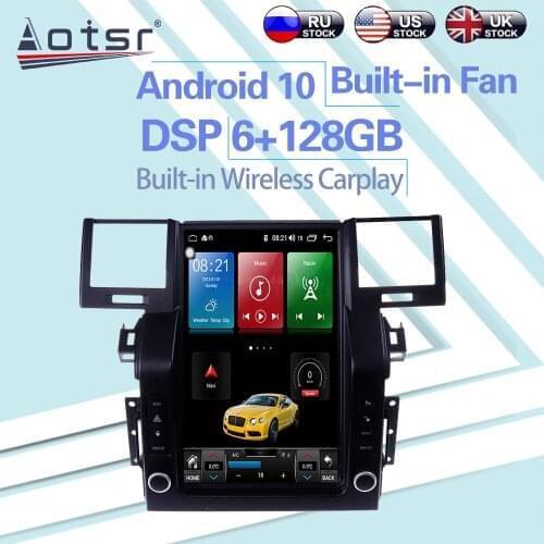 6+128GB For Land Rover Evoque 2005 - 2009 Android 10 Tesla Car Radio Wireless Carplay GPS Navigation DSP Car Multimedia Player