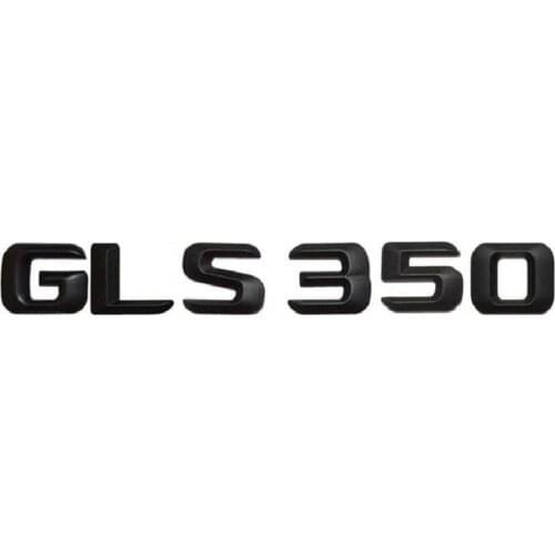 Matt Black " GLS 350 " Trunk Rear Number Letters Words Badge Emblem Decal Sticker for Mercedes Benz GLS Class GLS350