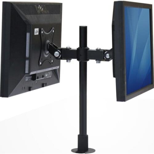 Dual LCD LED Monitor Holder Back to Back Desktop Grommet Mount Display Screen Rack TV Mount