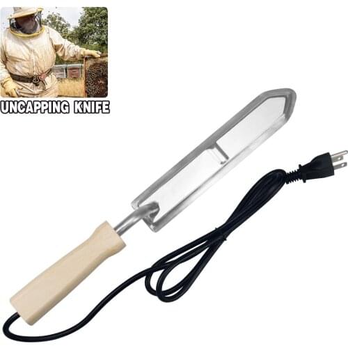 Beekeeping Electric Uncapping Knife Heating Scraping Honey Frame Cutter Fork Bee Hive Tools For Beekeeper Supplies Equipment
