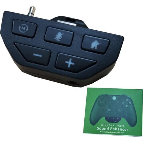 Headset Audio Controller Plus Sound Enhancer For Xboxone Joypad With 3.5mm Port Connector Portable Earphone Converter Adapter