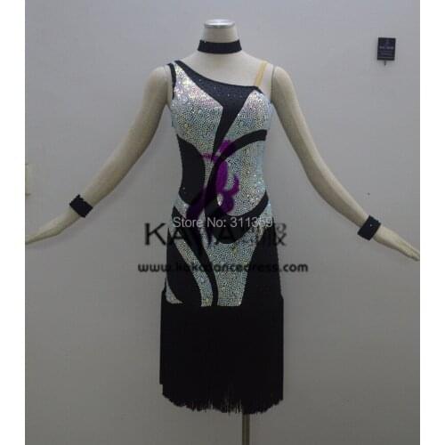 Hot Sales!KAKA-L140254,Women Dance Wear,Girls Fringe Latin Dress,Salsa Dress Tango Samba Rumba Chacha Dress,Latin Dance