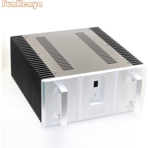 Sheild Inside Power Amplifier Chassis Tube Amplifier Amp Headphone Case Decoding Enclosure Luxury Aluminum Case W340 H150 D355