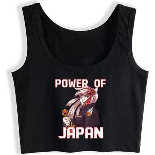 Crop Top Women Anime Manga Japan My World Harajuku Tank Top Women Anime Women Clothes